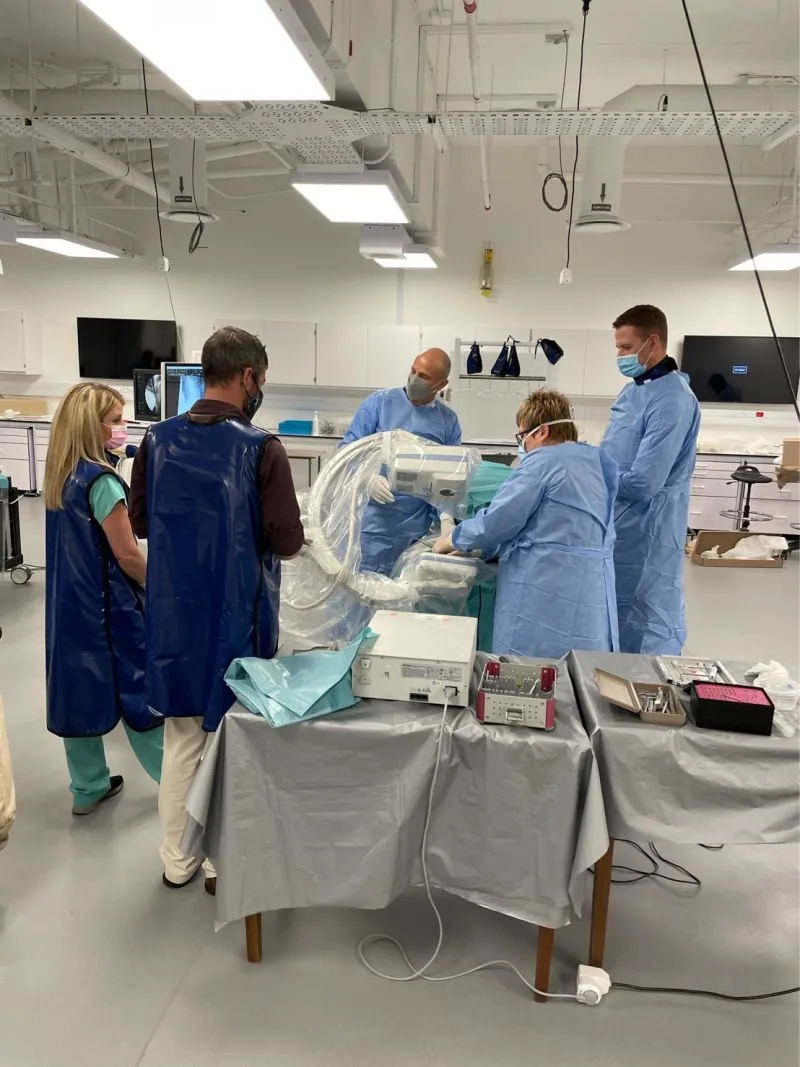 Dr. Fred Louw in the operating theatre